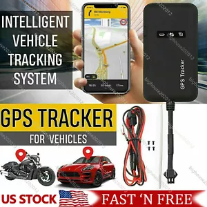 Real-time GPS Tracker Tracking Locator Device GPRS GSM Car/Motorcycle Anti Theft - Picture 1 of 17