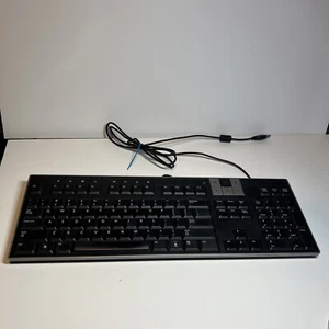 DELL Y-U0003-DEL5 Multimedia Wired Black Silver Keyboard USB U473D - Picture 1 of 8