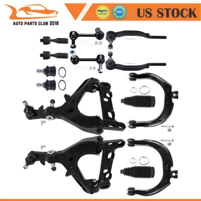 14pcs Front Control Arm w/ Ball Joints Suspension Kit For 2005-2007 Saab 9-7x Foto 1 de 4