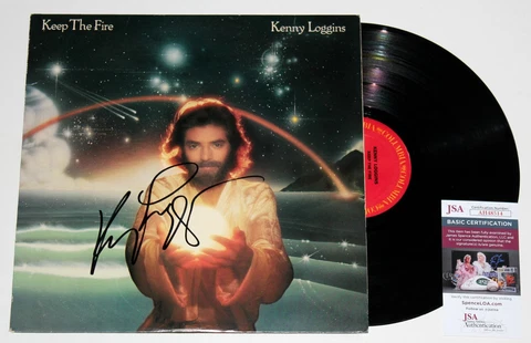 KENNY LOGGINS SIGNED KEEP THE FIRE LP VINYL RECORD ALBUM AUTOGRAPHED +JSA COA Cover