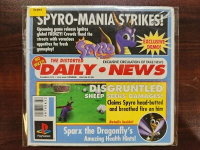 Spyro the Dragon Underground Mailer Tabloid Demo (Sony PlayStation PS1) SELLADO Foto 1 de 2