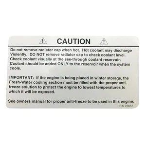 Crusader 23657 Heat Exchanger Decal - Picture 1 of 1