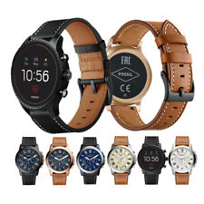 For Fossil Watch Band Classic Genuine Leather Watch Strap W/ Quick Release Pins