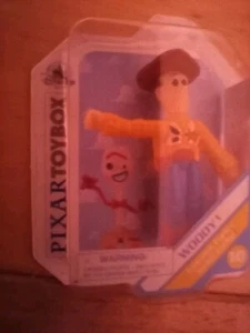 Pixar Toy box Woody 10 Miniature In Package With Forky Forky Is Missing Defect - Picture 1 of 2