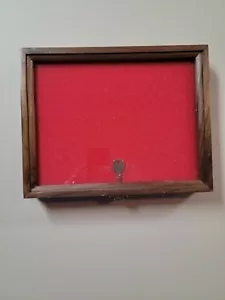 12" X 18" X 2" cherry, oak, maple or cedar, showcase display wood lock - Picture 1 of 10