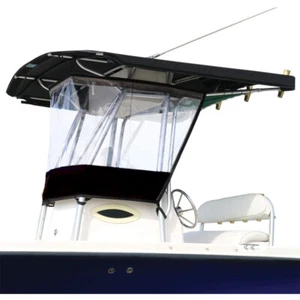 Clear Hood Boat Driver Console T-Top Spray Shield Enclosure 263*170*105CM Part - Foto 1 di 9