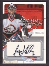 2003-04 BAP Ultimate Memorabilia Autograph #57 Ryan Miller Auto 109/135