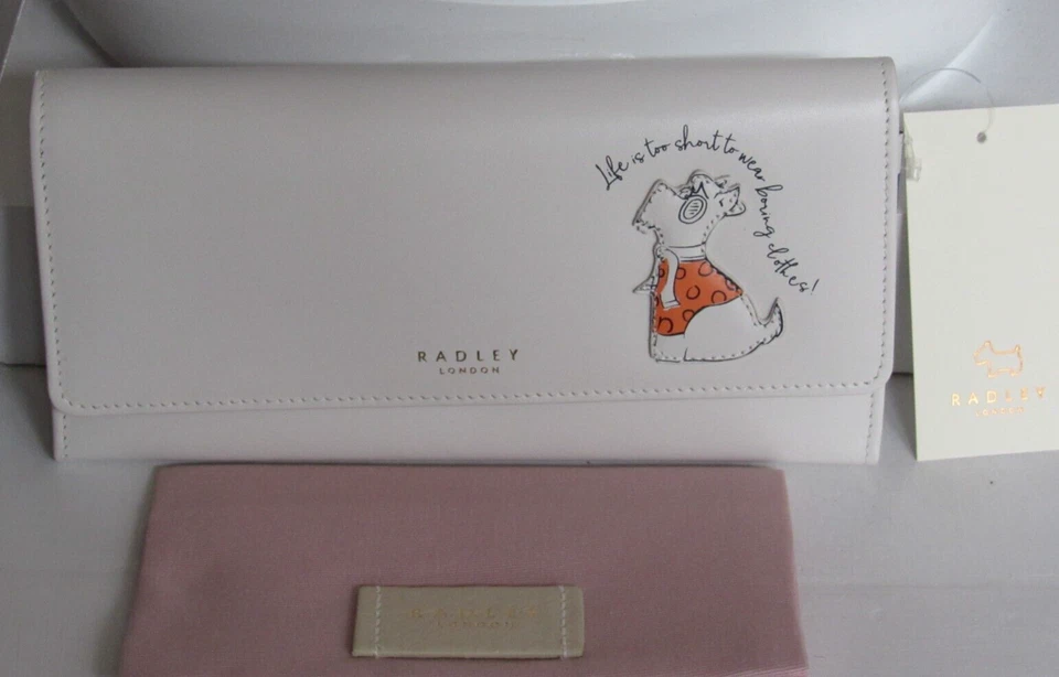 Cartera sin asas Radley London JOY OF CLOTHES grande natural nueva con etiquetas $118 Foto 1 de 4