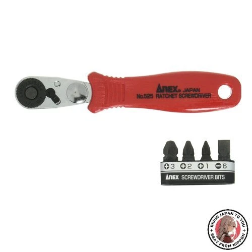 NEW ANEX No. 525-5B Ratchet Screwdriver Compact Bit 52 Straight - Image 1 of 1