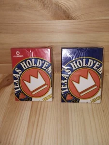Due mazzi carte Texas Hold'Em, Marca Juego 100% Plastica, Autorizzate FITH - Foto 1 di 4