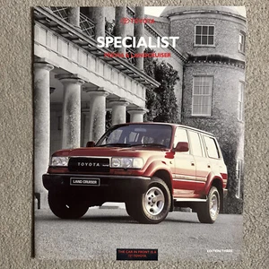 Toyota Specialist Edition 3 1992-93 UK Market Brochure Previa Land Cruiser II VX - Picture 1 of 5