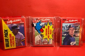 1990 Donruss Baseball Rack Pack Ken Patterson/Jeff Treadway/Billy Hatcher