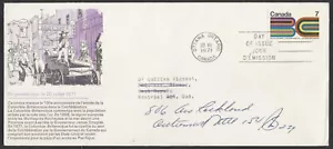 1971 Canada FDC BC Centenary French Version Schering Cachet #552 - Picture 1 of 2