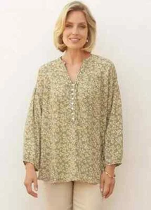 Pomodoro Buttercup Blouse in Khaki - Size 18 - BNWT - RRP £65 - Picture 1 of 2