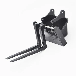 Full Metal Excavator Bucket Forks Pallet Forks for Huina 550/580/592/593 RC DIY - Picture 1 of 5