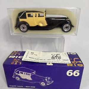 Rio 1:43 1927 Bugatti Royale - Black/Yellow 66 New In Box - Picture 1 of 9