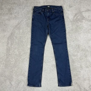 Paige Federal Jeans Mens 32x32 Blue Slim Straight Stretch Denim Dark Wash Modern - Picture 1 of 18