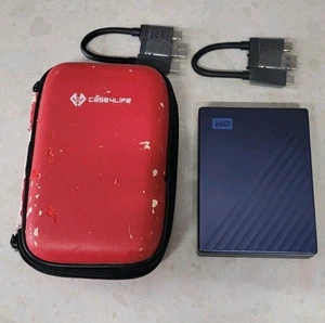WD My Passport Ultra 5tb Hardrive With Case & Leads. Fully Working. - Afbeelding 1 van 11