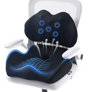 X Large Memory Foam Seat Cushion Lumbar Support Pillow for Sciatica & Tailbon... - Bild 1 von 8