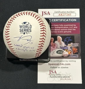 Johan Camargo signed 2021 World Series Baseball handsigniert Auto Braves JSA COA - Bild 1 von 2