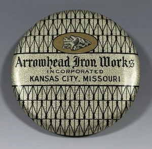 Vintage Antik Werbung Taschenspiegel Pfeilspitze Eisenhütte TOP!!! - Bild 1 von 5