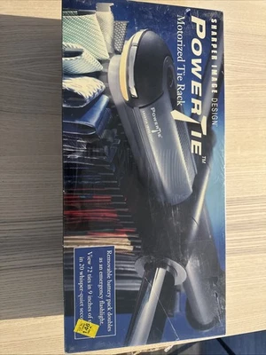 Sharper Image Design Motorized Tie Rack with 72 Rotating Hooks Brand New Sealed - Image 1 of 4