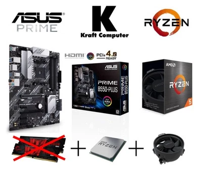 PC Bundle AMD Ryzen 5 5500 (6x4,2GHz) + ASUS PRIME B550-Plus + CPU Kühler