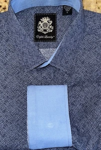 English Laundry Herren Hemd blau Karomuster Langarm Knopfleiste Größe L - Bild 1 von 5