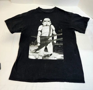 Star Wars Stormtrooper Guitarra Doble Para Hombre Med Rock Gráfico Camiseta Negra - Imagen 1 de 6