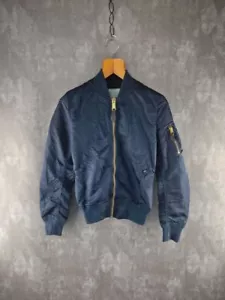 Alpha Industries Vintage Bomber Jacket Navy XS - Picture 1 of 5