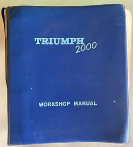 Triumph 2000 Workshop Manual Standard-Triumph Sales Ltd pt 512860 - Picture 1 of 5