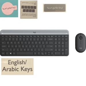 Logitech عربي MK470 Slim Wireless Keyboard (Arabic and English) and Mouse - Picture 1 of 2