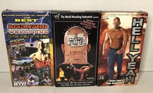 WWF WWE Royal Rumble 1998 VHS PLUS Backyard Wrestling &Hell Yeah Stone Cold Saga - Imagen 1 de 3