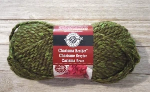 crochet bulky yarn loops & threads charisma heather green #5 knit 1pc - Picture 1 of 3