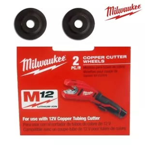 Milwaukee M12 Copper Tubing Cutter Wheels 2471 and Ridgid models Hardened Steel - Picture 1 of 3