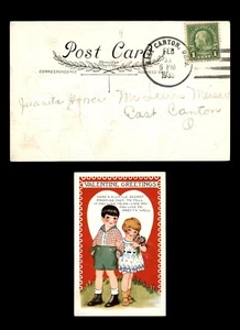 Mayfairstamps US 1933 East Canton Kids Valentine Greeting Postcard aar_81163 - Picture 1 of 2