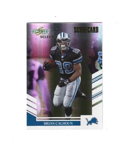 2007 Select Scorecard #52 Brian Calhoun /100 DETROIT LIONS - Picture 1 of 2