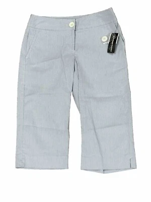 NWT Rafaella Petites Women’s Stretch Yarn Dye Dobby Stripe Capri Size 6P - Image 1 of 4