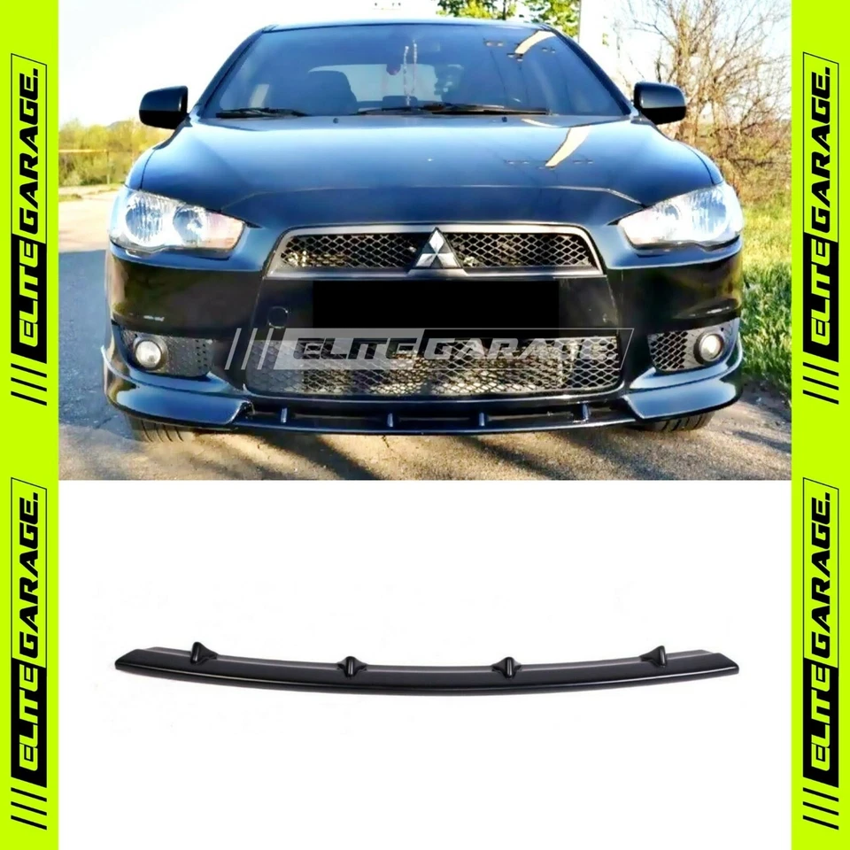 Center Middle Lip Bumper Spoiler Chin for Mitsubishi Lancer (2007-2016)  - image 1 of 2