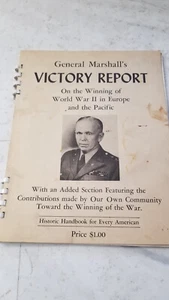 GENERAL MARSHALLs VICTORY REPORT On Winning WWII In Europe And The Pacific - Imagen 1 de 5