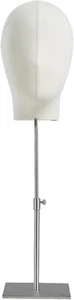 Adjustable Wig Mannequin Head Manikin Cap Toupee Display Stand Rack White - Picture 1 of 6