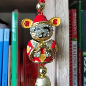 Bejeweled Cat Feng Shui Hanging tassel for prosperity, wealth, and Lucky - Bild 1 von 10