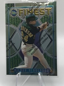 Rickey Henderson 1995 Topps Finest Unpeeled #47 Oakland A's Sharp!