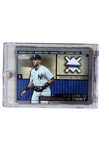 Maglia Derek Jeter 2002 Fleer Showcase Baseball's Best Game Hall of Fame  - Foto 1 di 2