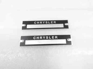 2 X TARGA DATI SERIALE NO ID TAG ADATTA PER AUTO VINATAGE CHRYSLER |Adatta per - Foto 1 di 6