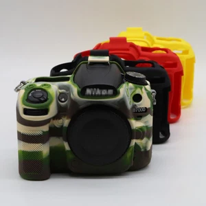 Rubber Silicon Body Case Protector Cover Skin For Nikon D7000 Camera - Picture 1 of 15