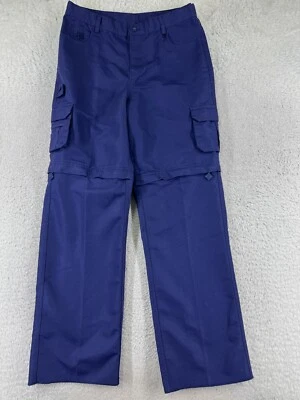 Cub Scouts Pants Youth 22 Blue BSA Uniform Switchback Convertible Cargo 32x32 - Image 1 of 4