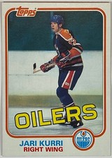 1981-82 Topps Jari Kurri RC #18 Edmonton Oilers HOF