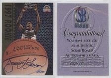 1997 Score Board Basketball Signatures Gold /300 Jason Lawson Rookie Auto RC