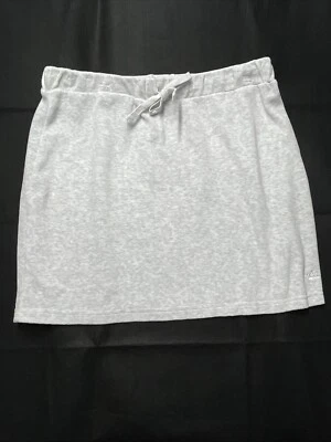 Juicy Couture Light Gray Grey Quilted Terry Cotton Velour Skirt Size XXL - Image 1 of 4
